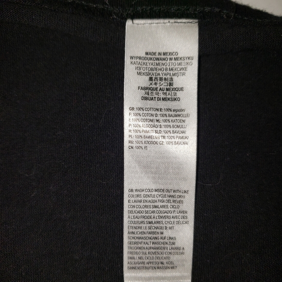 VANS Snow Covered Logo Black T Shirt Size Small - Picture 4 of 7